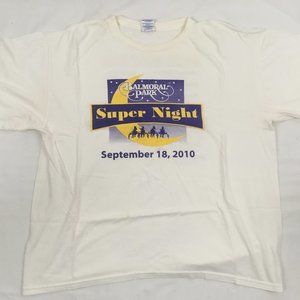 * Balmoral Park white Gildan teeshirt size XL, vintage 2010